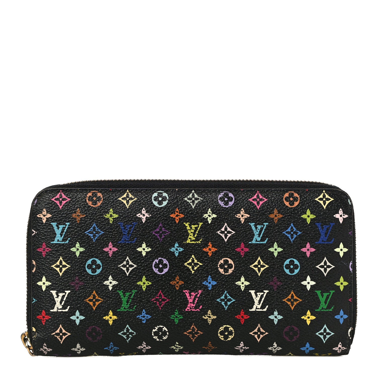 Louis Vuitton Monogram Multicolor Zippy Wallet Black Grenade 1 of 15