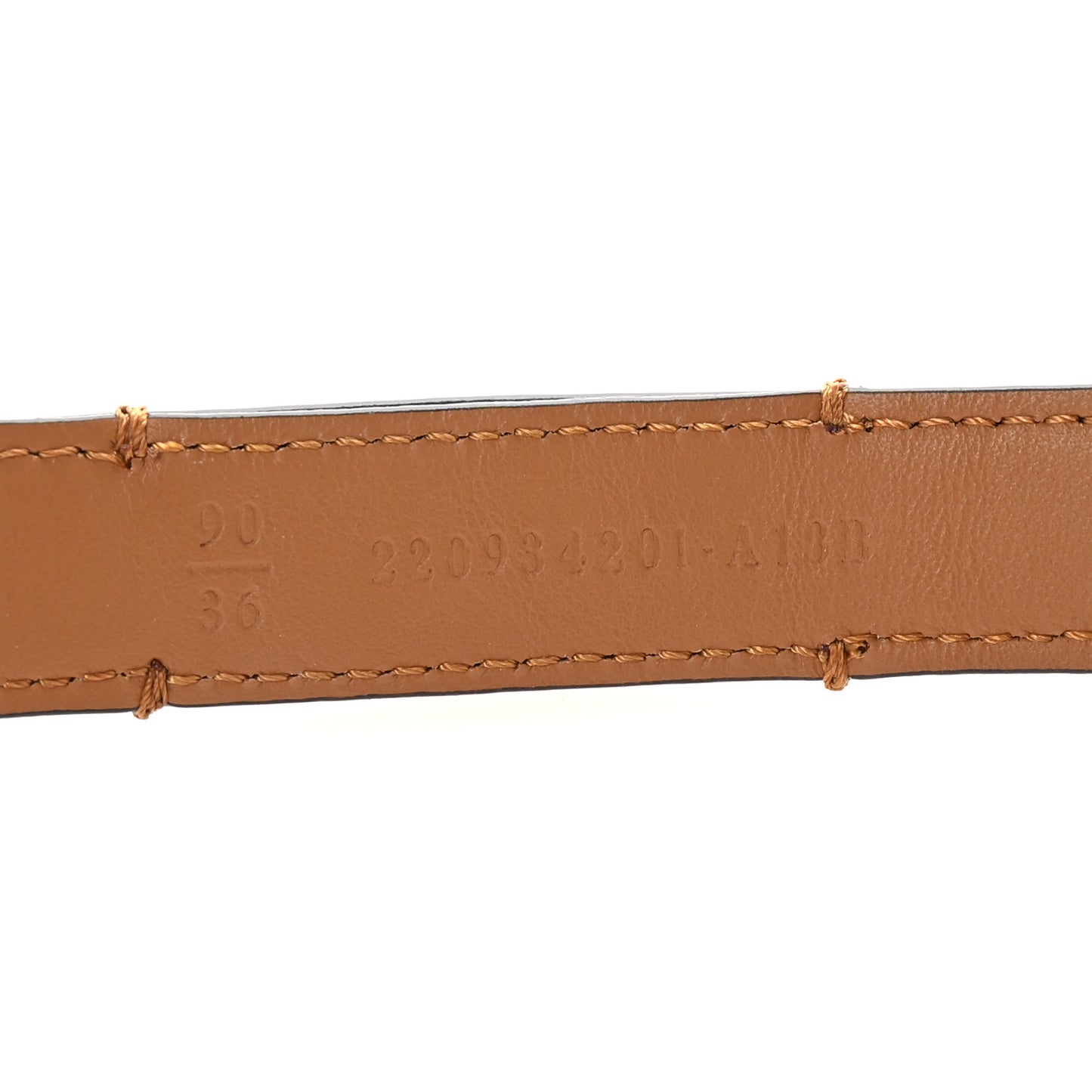 Vitello Cruise FF 20mm Belt 90 36 Caramello