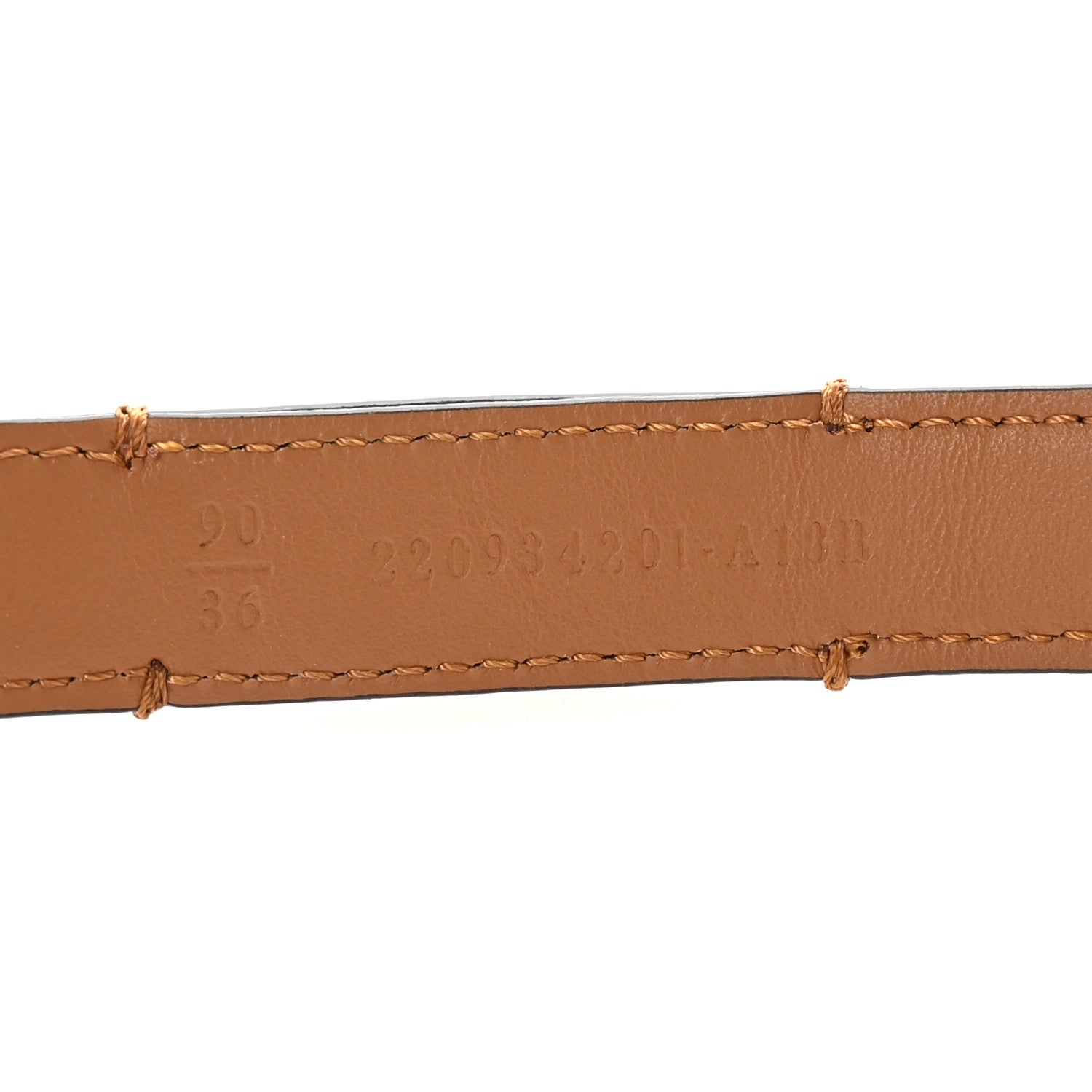Fendi Vitello Cruise FF 20mm Belt 90 36 Caramello 6 of 6