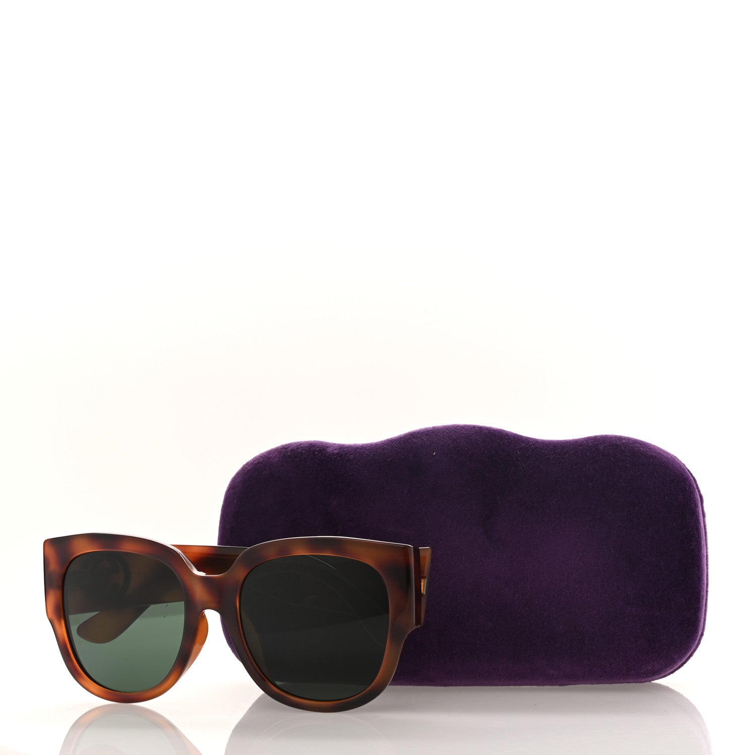 Gucci Acetate Square Frame Sunglasses GG0142SA Tortoise 9 of 9