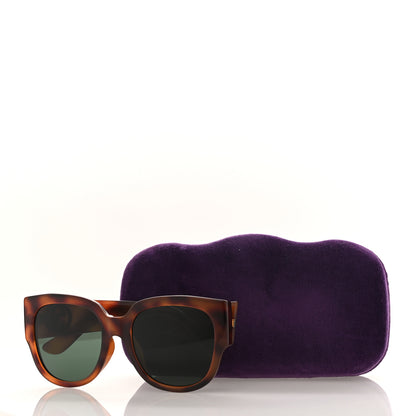 Gucci Acetate Square Frame Sunglasses GG0142SA Tortoise 9 of 9