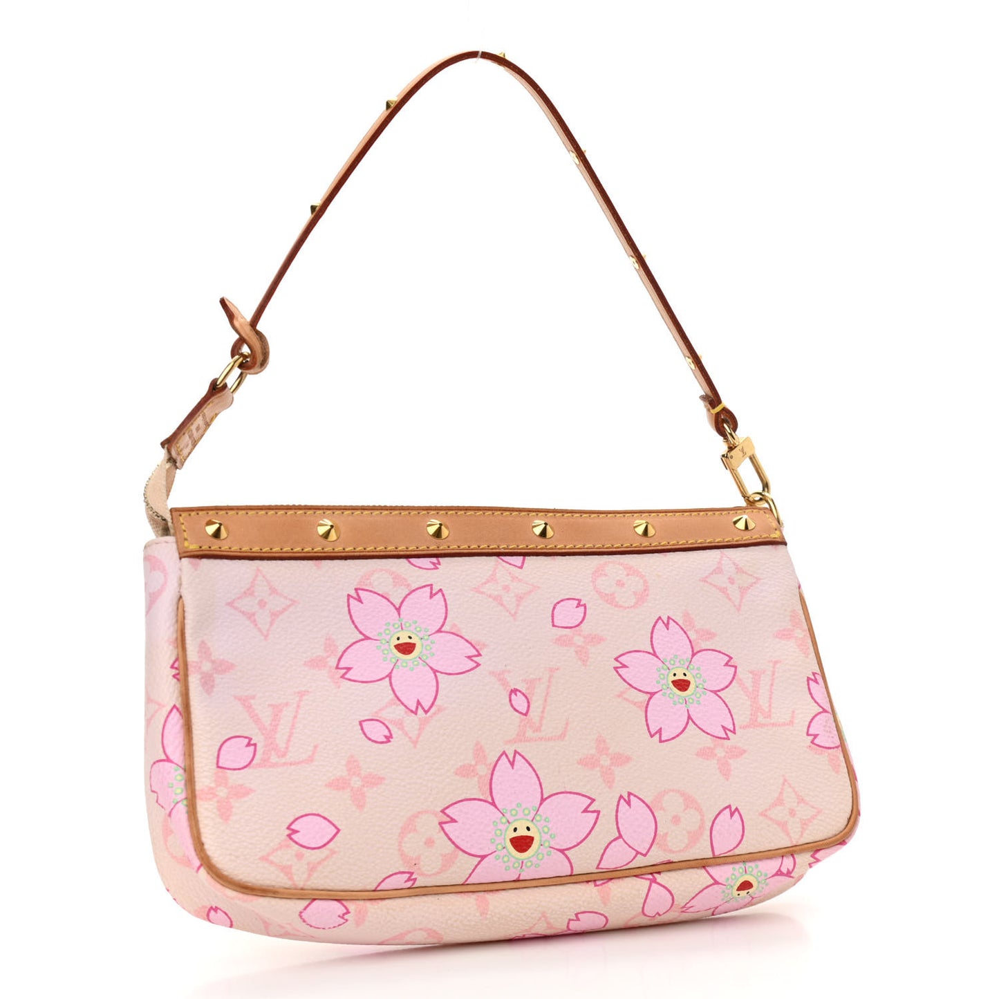 Monogram Cherry Blossom Pochette Accessories Pink