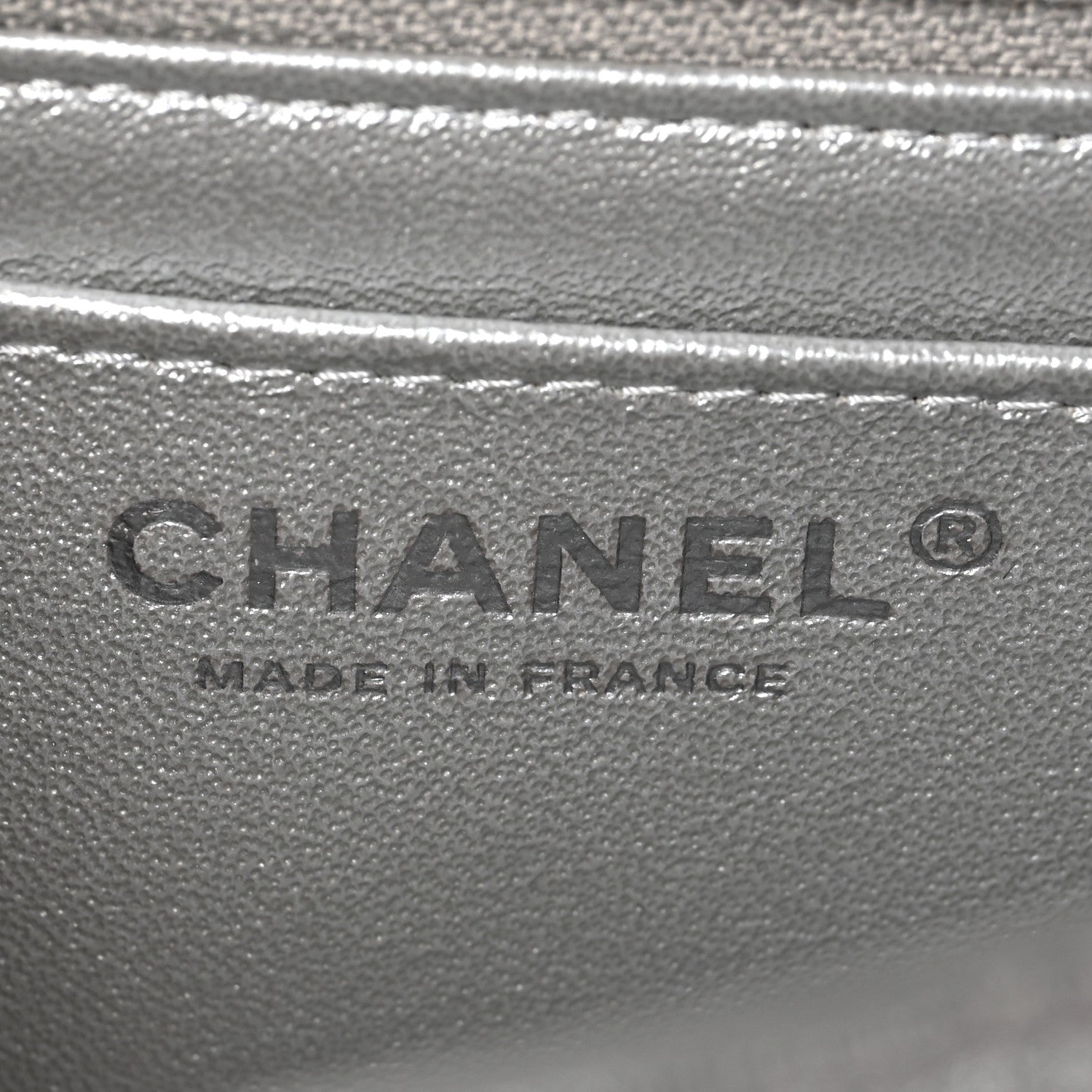 Chanel Metallic Lambskin Quilted Mini Rectangular Flap Silver 6 of 9