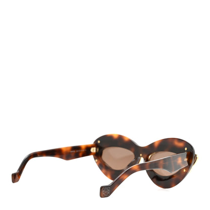 Loewe Acetate Metal Double Frame Cat Eye Sunglasses LW401191I Havana 4 of 7
