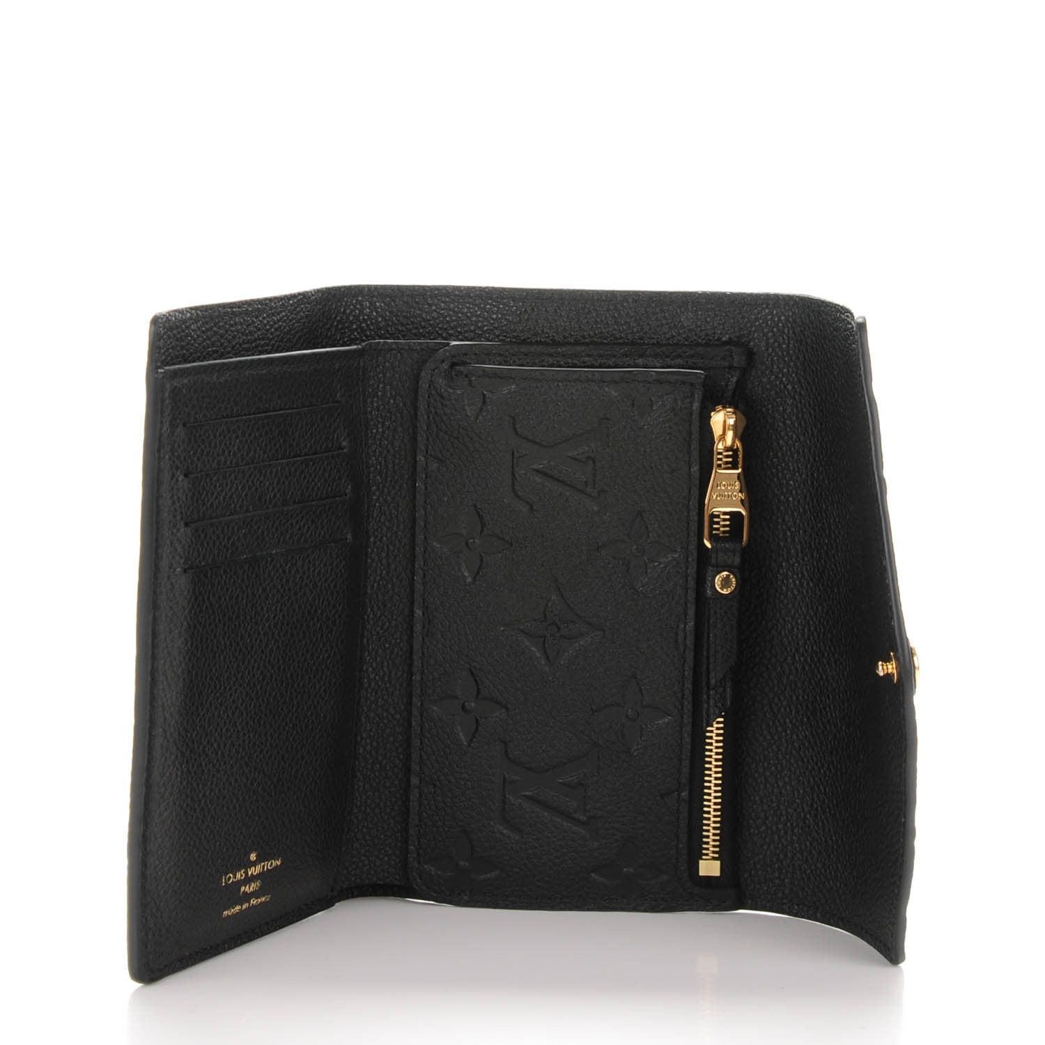 Louis Vuitton Empreinte Compact Curieuse Wallet Black 5 of 8