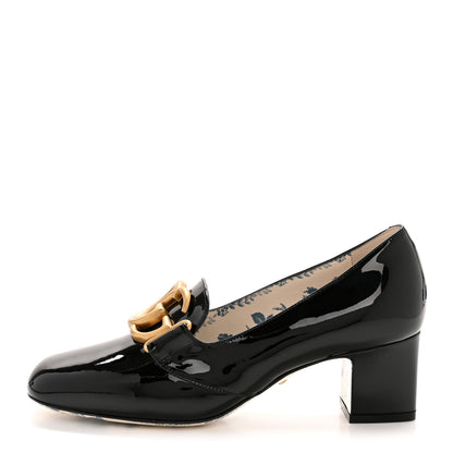 Gucci Vernice GG Victoire 55mm Loafer Pumps 36 Black 1 of 11