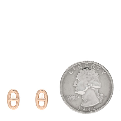 Hermes 18K Rose Gold TPM Farandole Stud Earrings 2 of 4