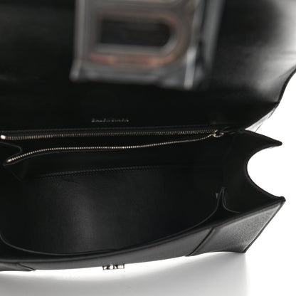 Balenciaga Grained Calfskin Medium Hourglass Top Handle Bag Black 5 of 8