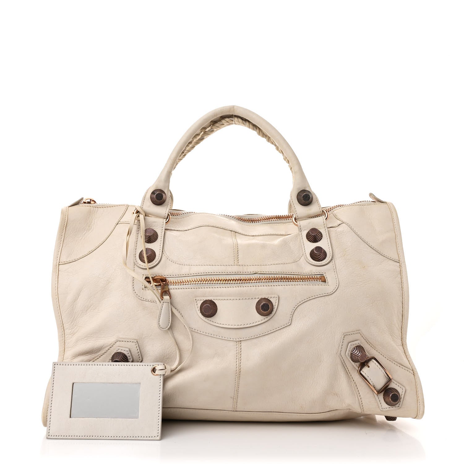 Balenciaga Agneau Giant 21 Rose Gold Hardware Work White Light 3 of 14