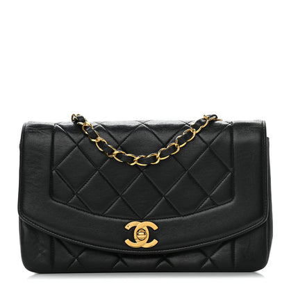 Chanel Lambskin Quilted Small Single Flap Black 1 of 16