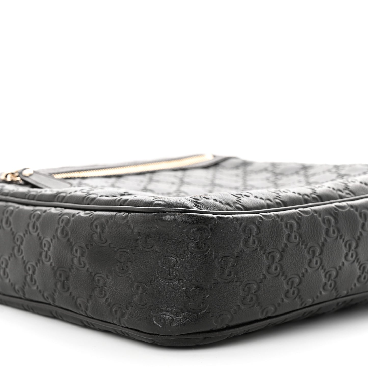 Guccissima Flat Messenger Bag Dark Brown