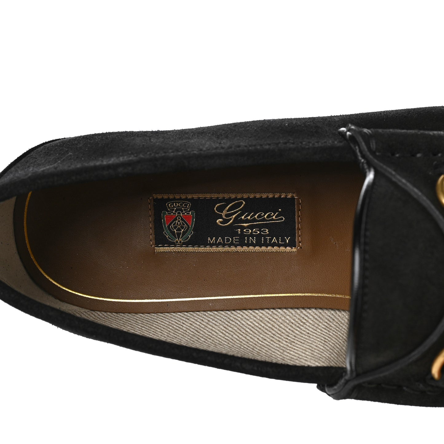 Suede Mens 1953 Horsebit Loafers 9.5 Black