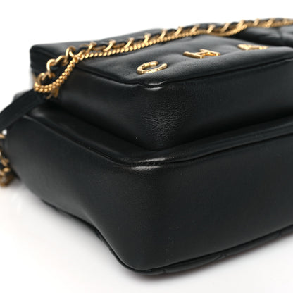 Chanel Calfskin Quilted Small Camera Case Black 9 of 10