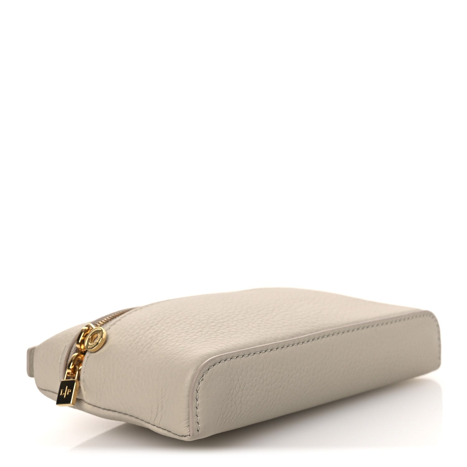 Loro Piana Grained Calfskin Extra Pocket Mini Pouch Light Travertine 4 of 10