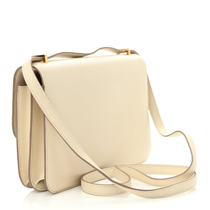 Hermes Epsom Horseshoe Constance Elan 25 Craie 3 of 10