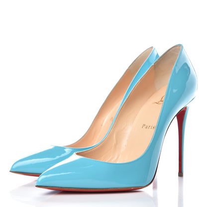 Christian Louboutin Patent Pigalle Follies 100 Pumps 39.5 Pacific 2 of 8
