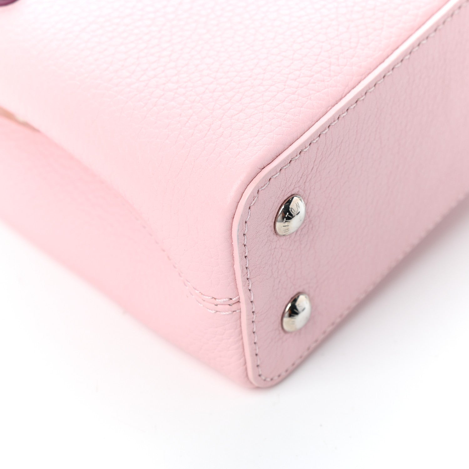Louis Vuitton Taurillon Flowers Capucines Mini Pink 8 of 9