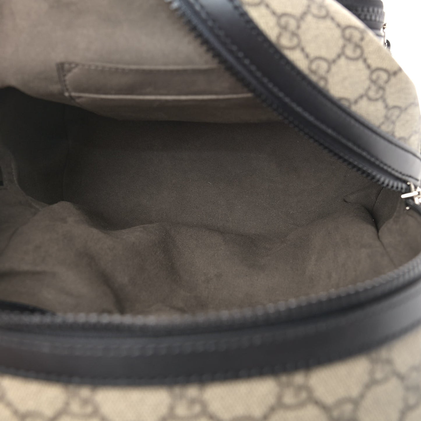 GG Supreme Monogram Small Eden Day Backpack Black