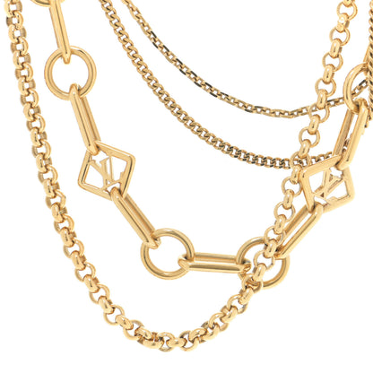 Louis Vuitton Collier Vegas Chain Necklace Gold 3 of 5