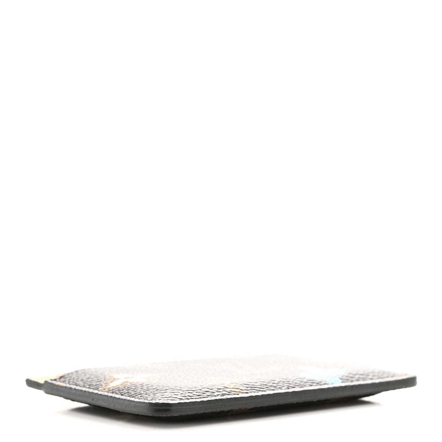 Monogram Craggy Card Holder Chocolate