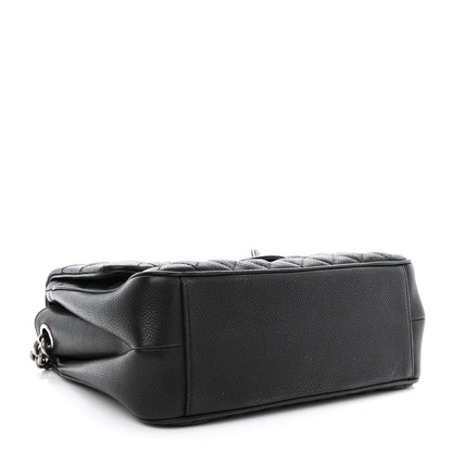 Chanel Caviar Quilted Medium Rock In Rome Single Flap Black 6 of 18