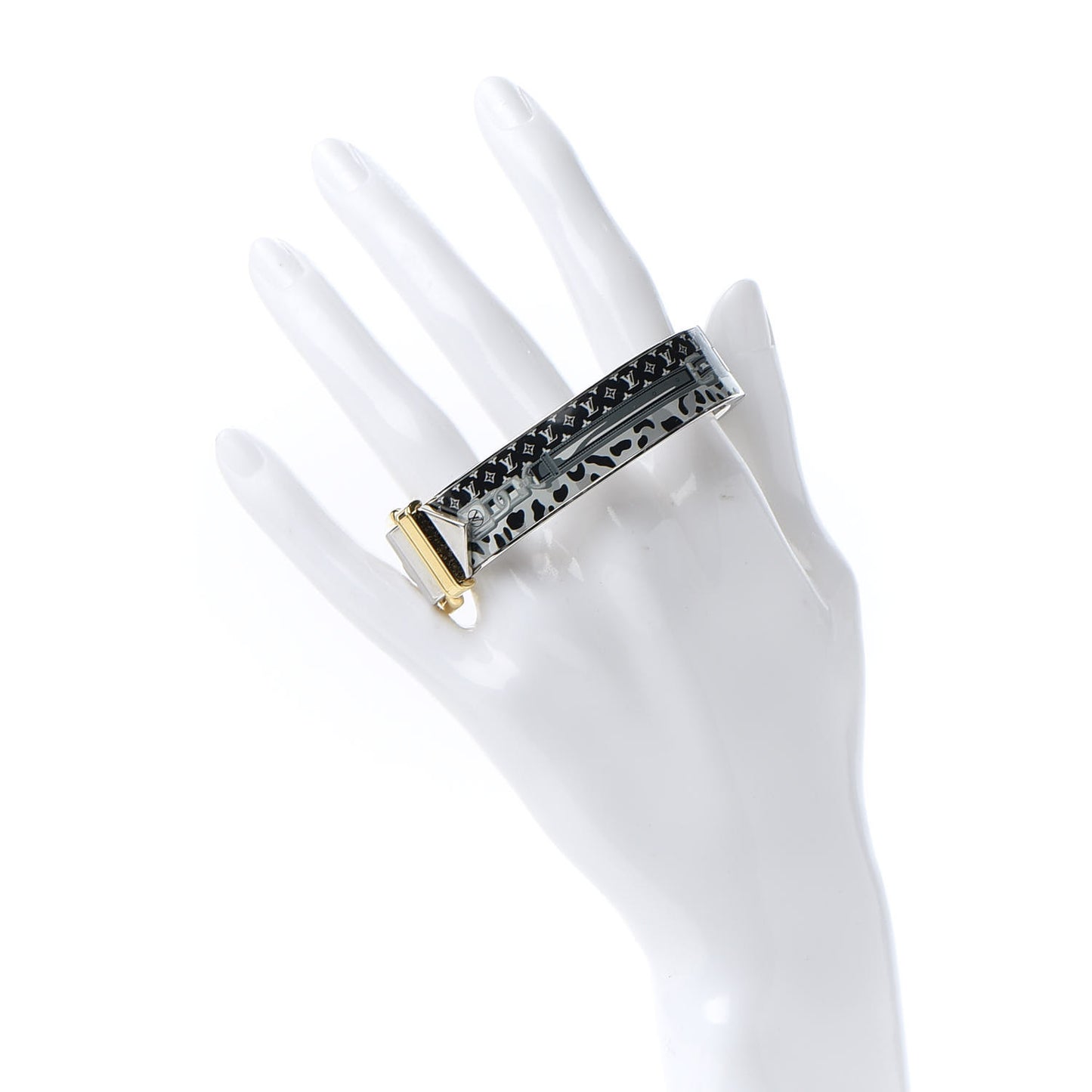 Metal Enamel Confidential Bangle Bracelet S