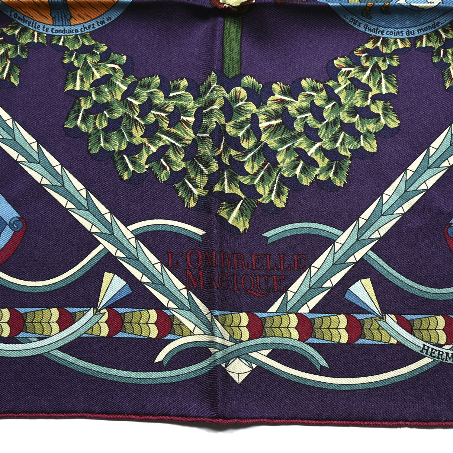 Hermes Silk L'Ombrelle Magique Scarf 90 5 of 5
