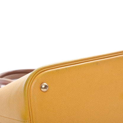Hermes Courchevel Bi Color Bolide 35 Jaune Gold 13 of 19