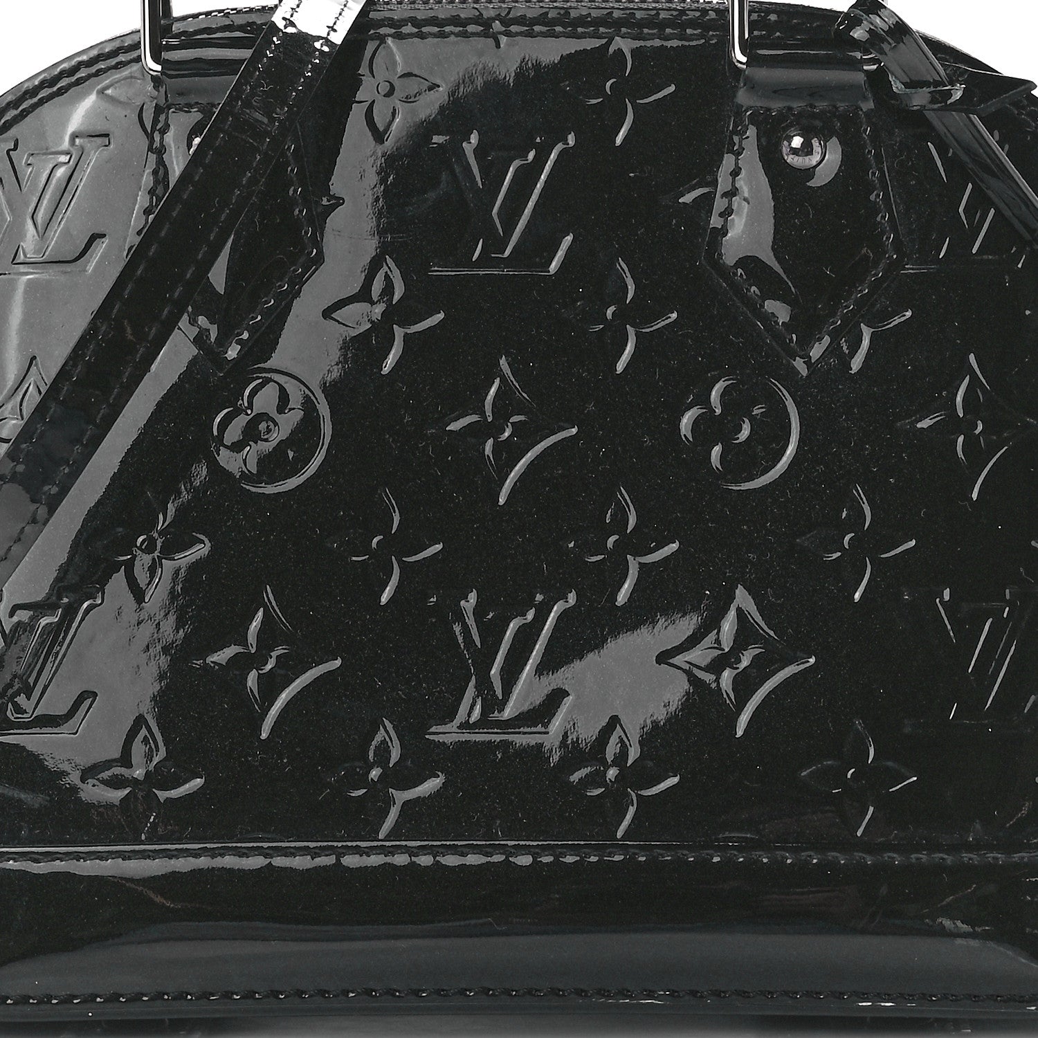 Louis Vuitton Vernis Alma BB Noir Magnetique 8 of 11