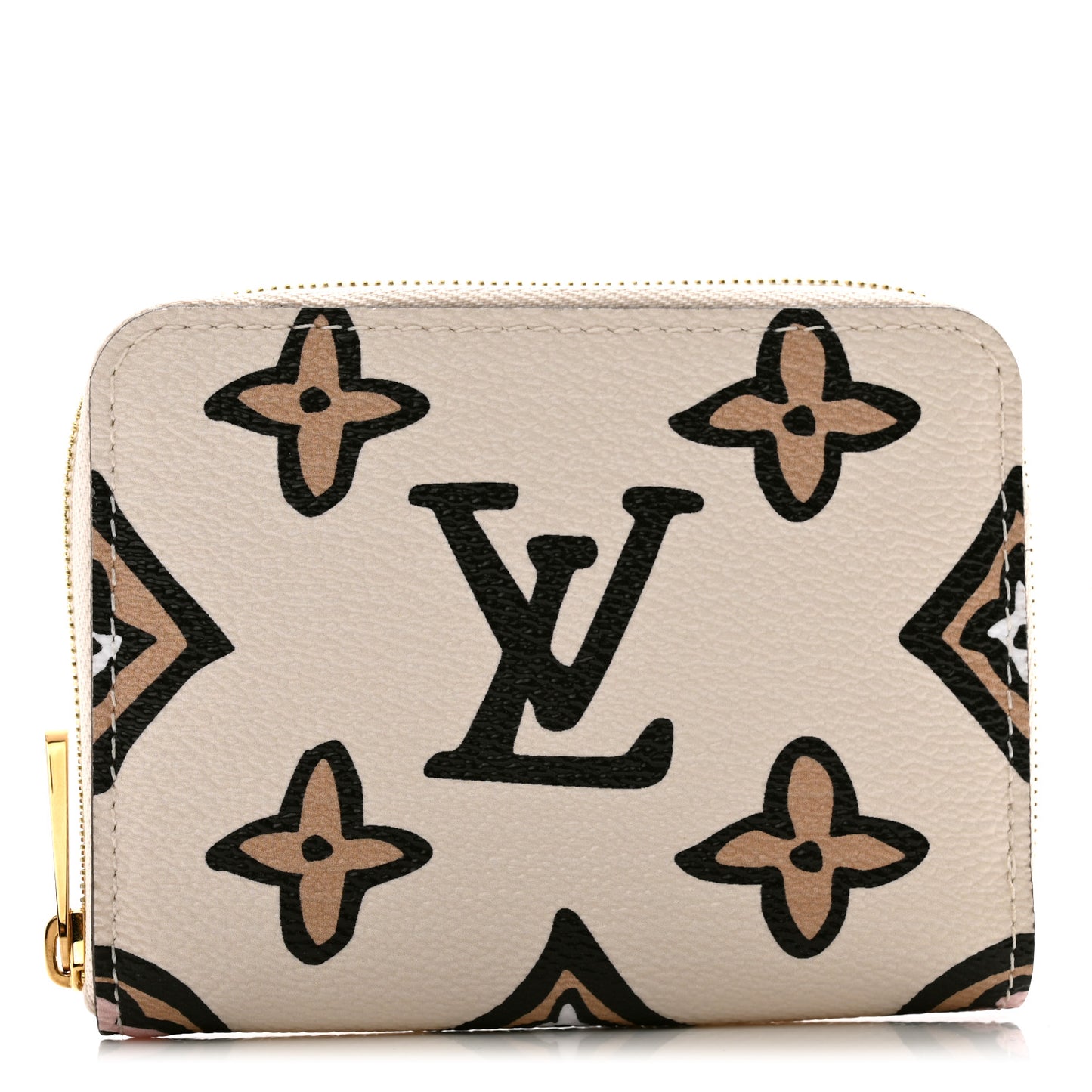 Monogram Giant Wild At Heart Zippy Coin Purse Creme