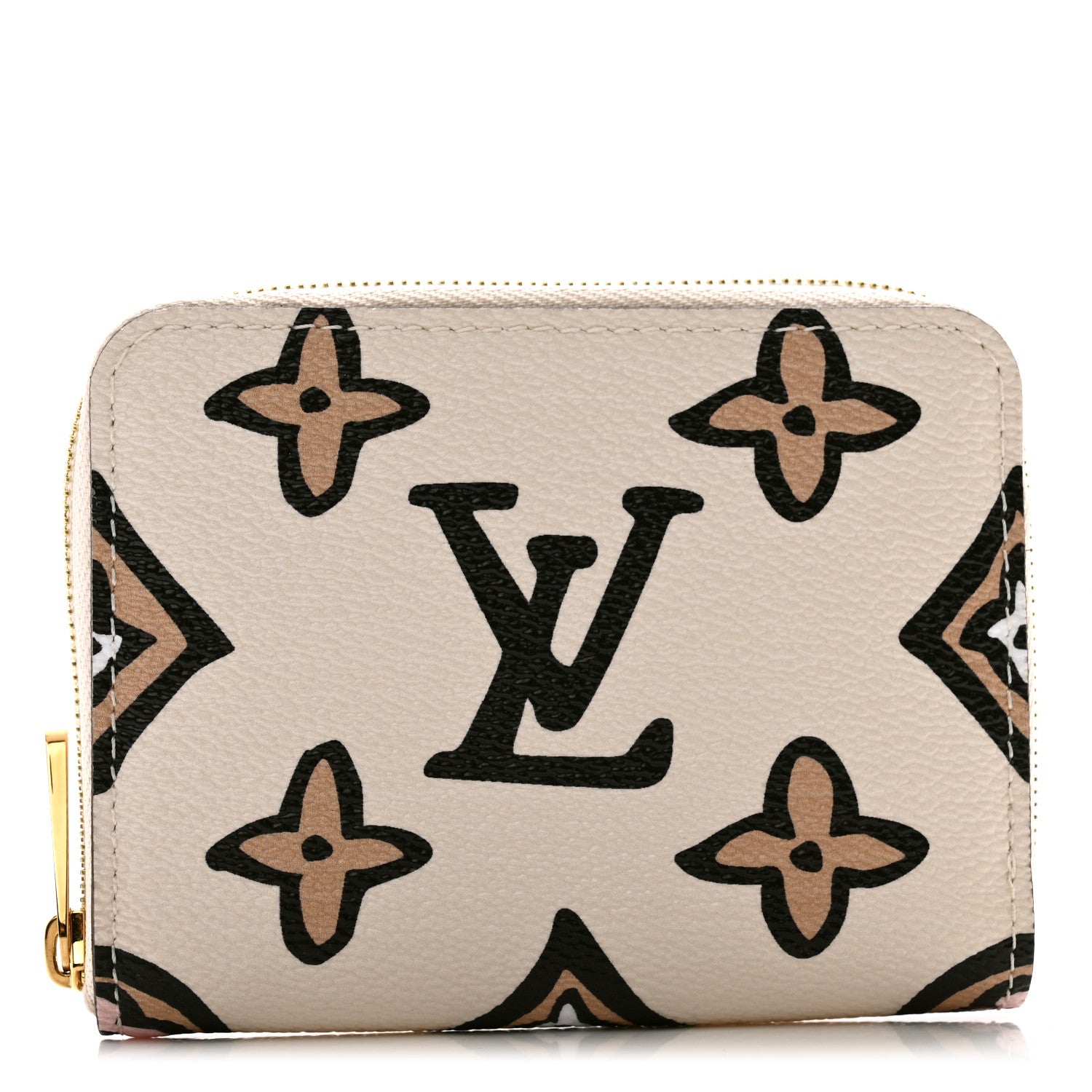 Louis Vuitton Monogram Giant Wild At Heart Zippy Coin Purse Creme 1 of 7