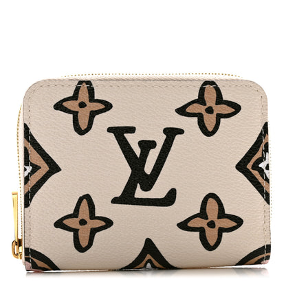 Louis Vuitton Monogram Giant Wild At Heart Zippy Coin Purse Creme 1 of 7