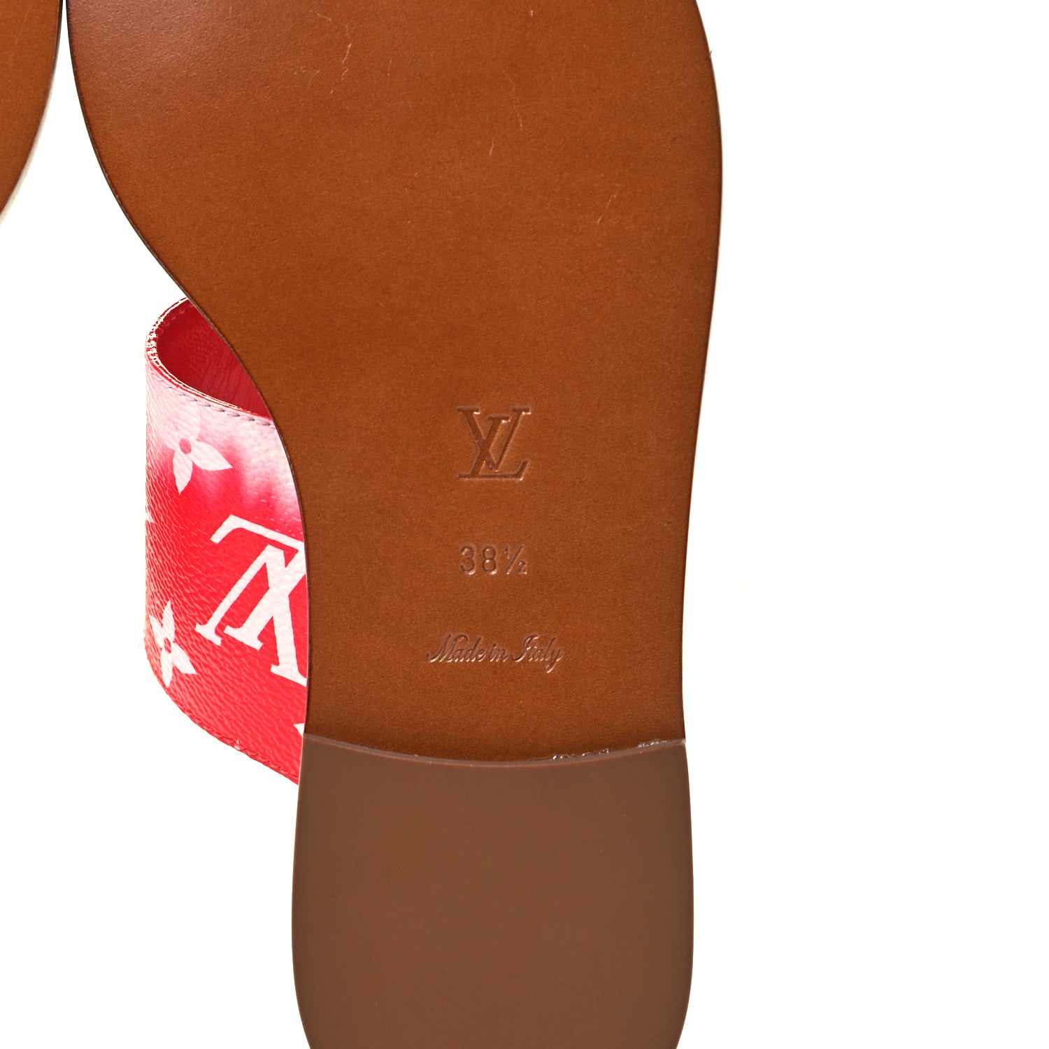 Louis Vuitton Monogram Escale Palma Sandals 38.5 Rouge 8 of 14