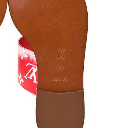 Louis Vuitton Monogram Escale Palma Sandals 38.5 Rouge 8 of 14