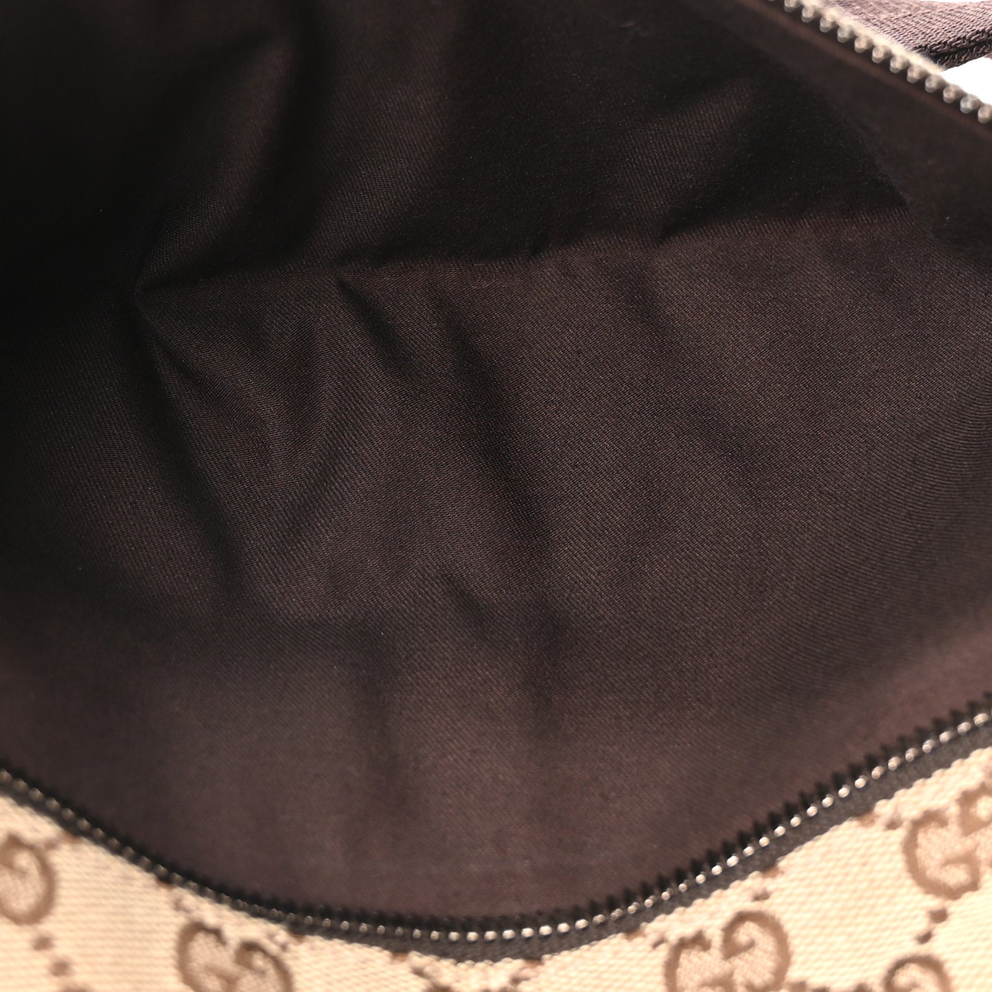 GG Monogram Double Pocket Belt Bag Dark Brown