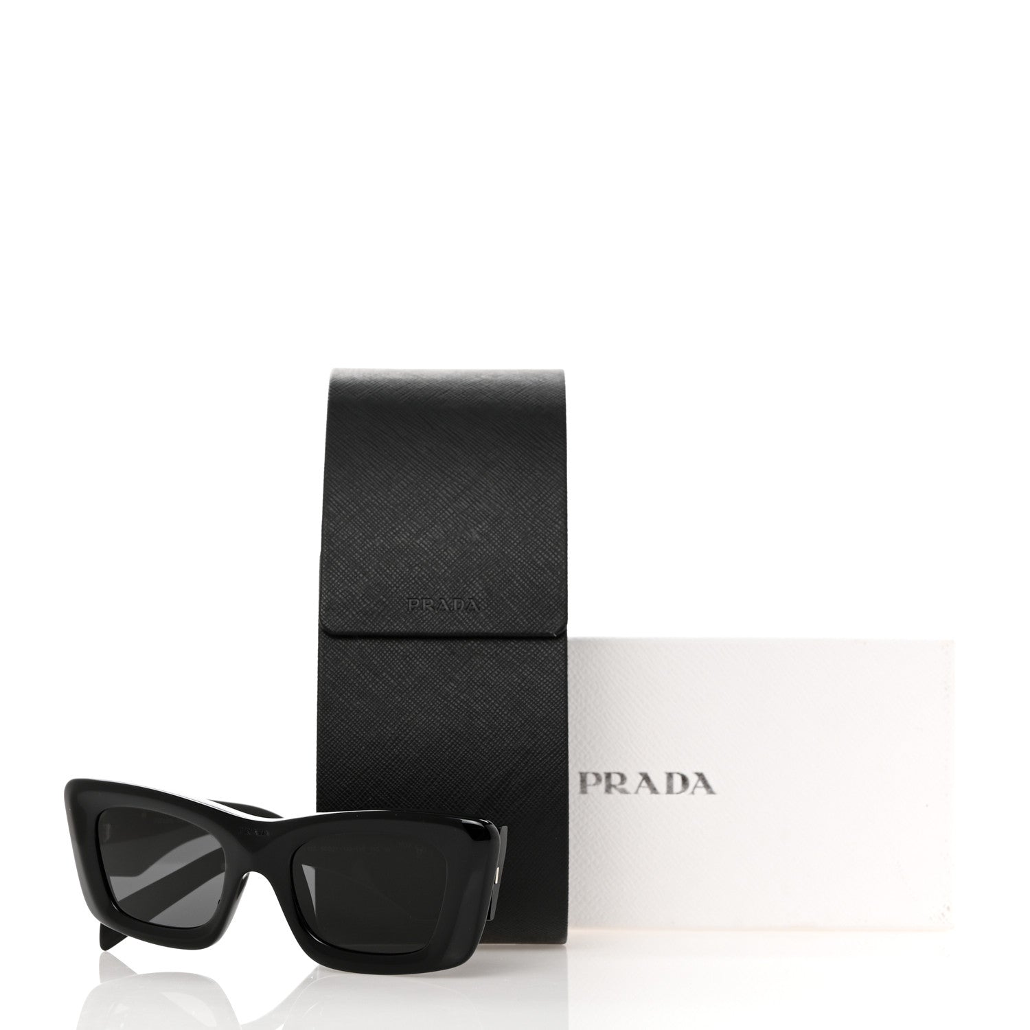 Prada Acetate Symbole Sunglasses SPR 13Z Black 8 of 8