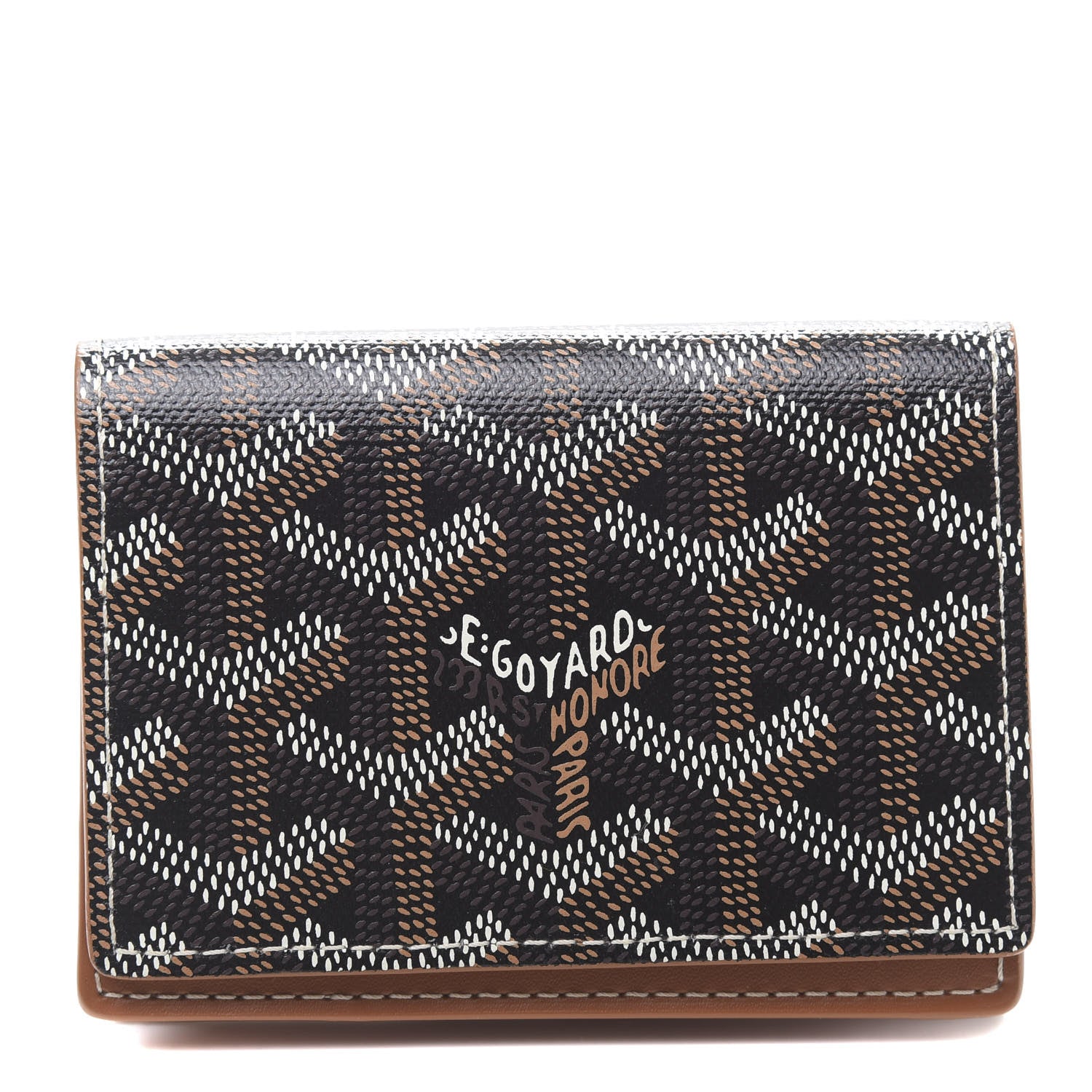 Goyard Goyardine Business Card Holder Black Gold 1 of 7