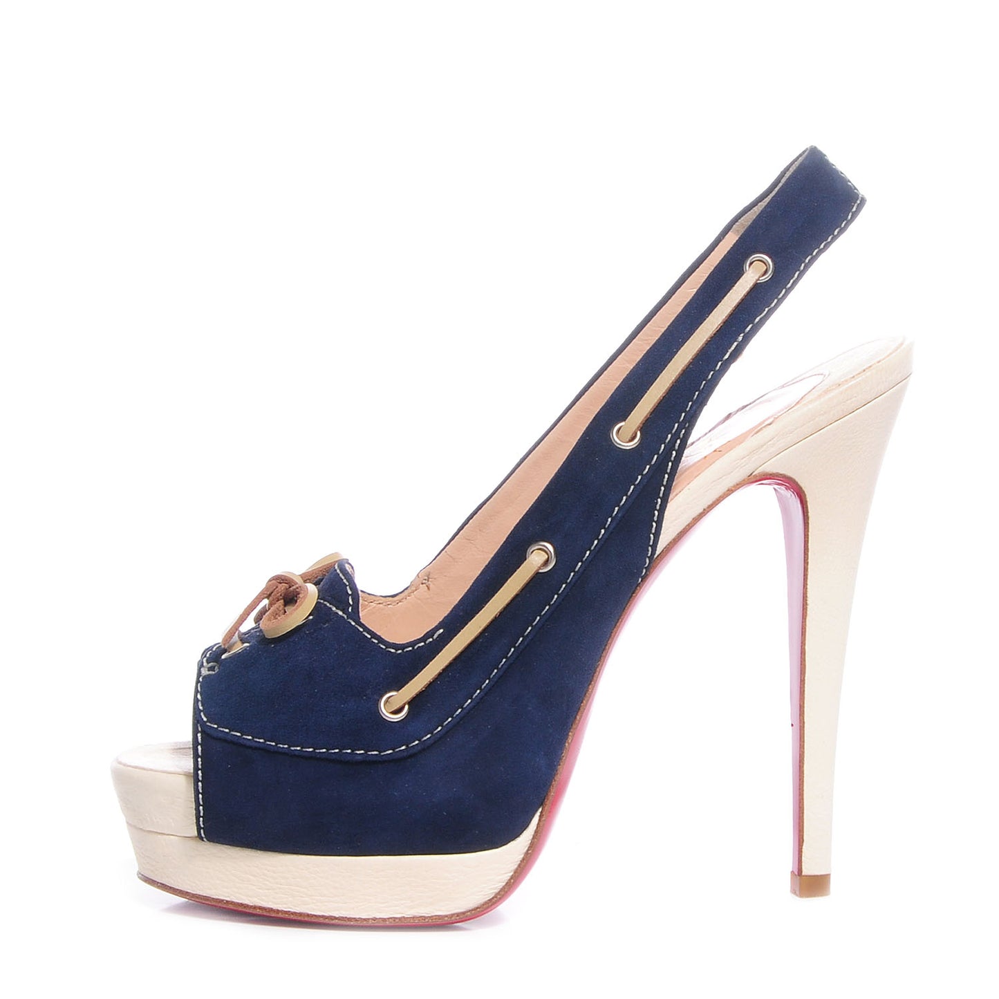Suede Jefferson Plato 140 Pumps 36.5 Navy