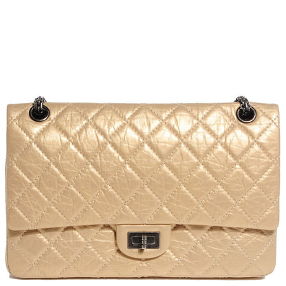 Chanel Aged Calfskin 2.55 Reissue 226 Flap Light Gold 1 of 9