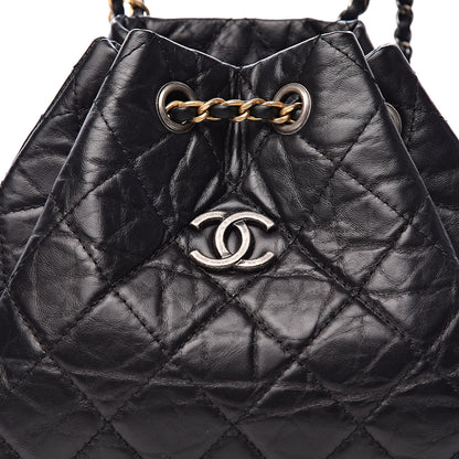 Chanel Aged Calfskin Quilted Small Gabrielle Backpack Black 11 of 11