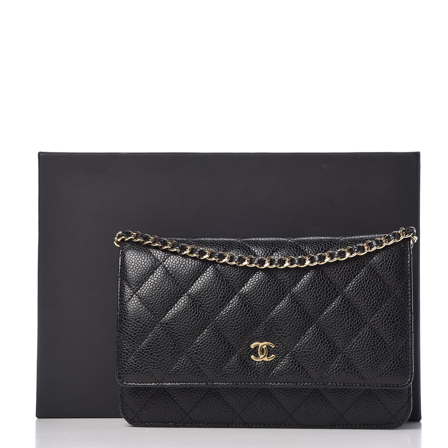 Chanel Caviar Quilted Wallet On Chain WOC Black 11 of 11