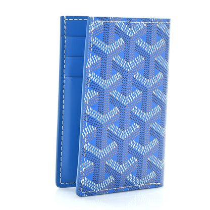 Goyard Goyardine Saint Pierre Card Holder Blue 3 of 8