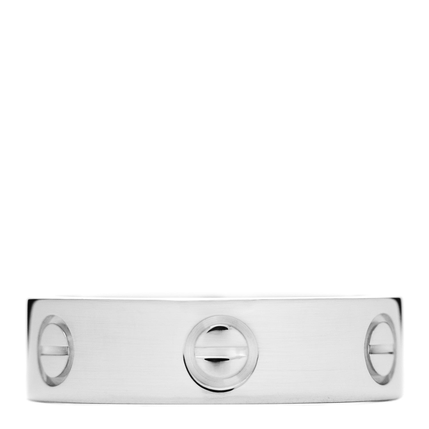 Cartier 18K White Gold 5.5mm LOVE Ring 58 8.25 3 of 4
