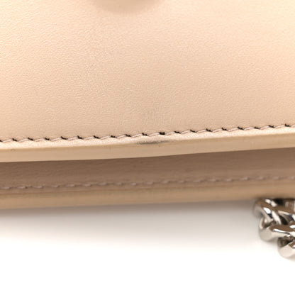 Saint Laurent Smooth Calfskin Classic Monogram Kate Tassel Chain Wallet Dark Beige 16 of 17