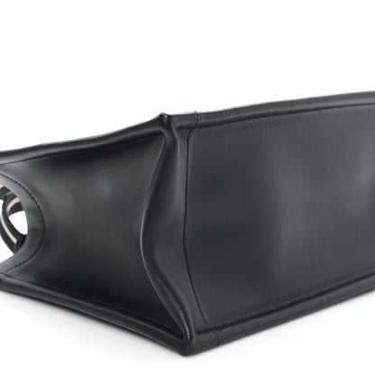 Christian Dior Oblique Calfskin Small Book Tote With Strap Blue Multicolor 9 of 11