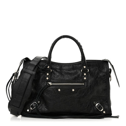 Balenciaga Agneau Classic Silver Hardware S City Black 1 of 11