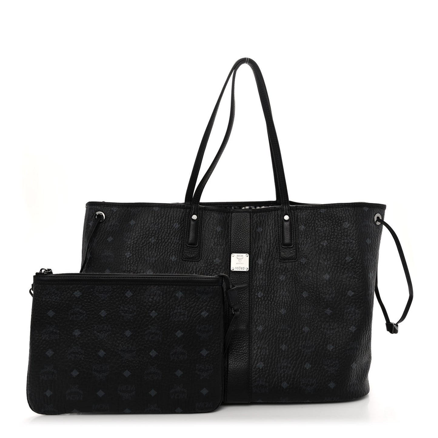Visetos Large Liz Reversible Shopper Tote Black