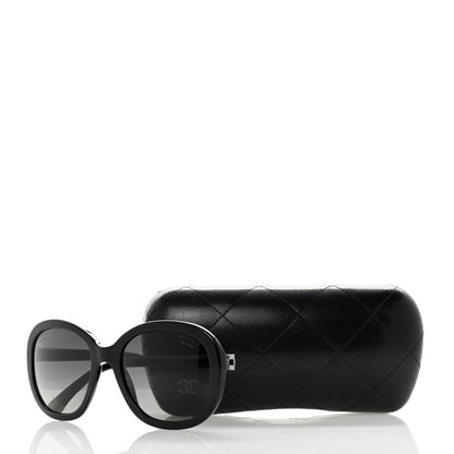 Chanel Acetate Quilted CC Polarized Sunglasses 5328 Black 10 of 10