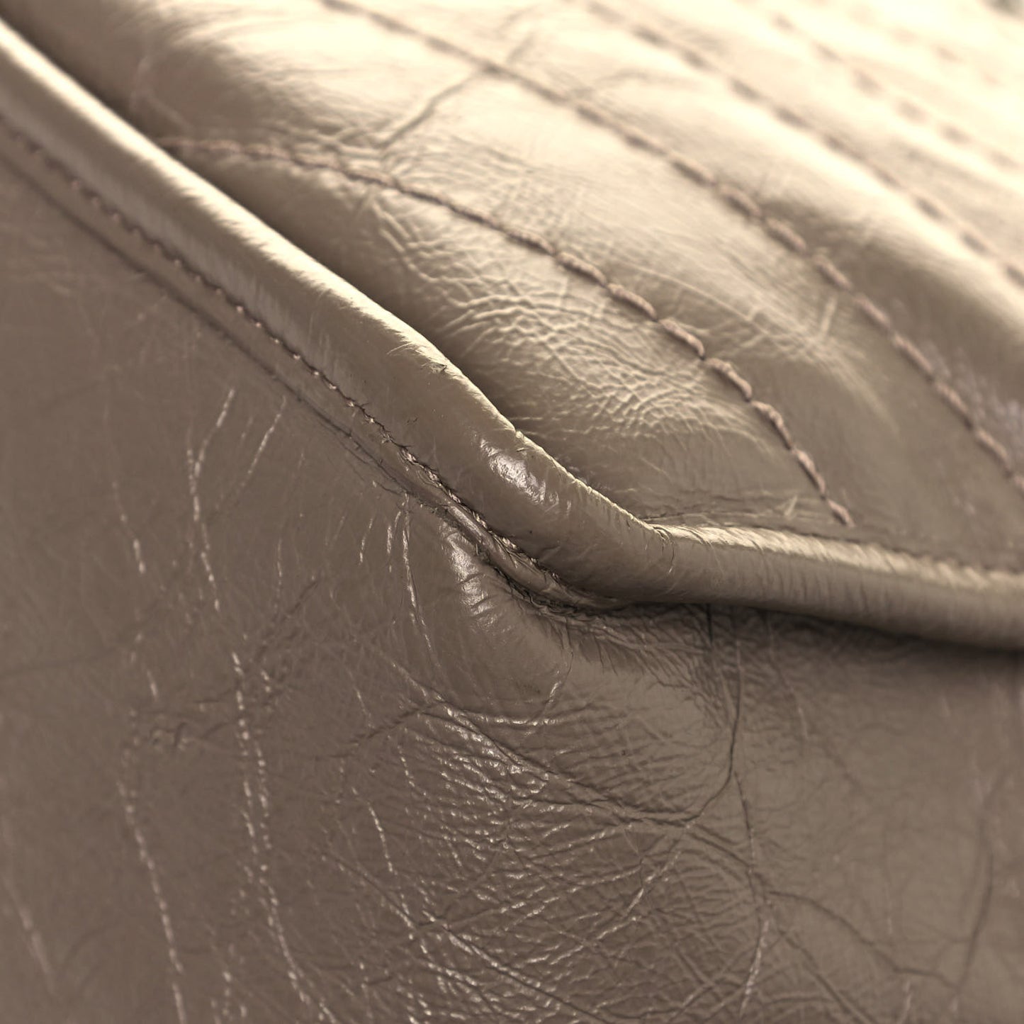 Crinkled Calfskin Matelasse Monogram Medium Niki Chain Satchel