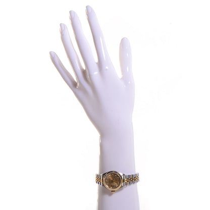 Rolex Stainless Steel 18K Yellow Gold Diamond 26mm Oyster Perpetual Datejust Watch Champagne 69173 2 of 6